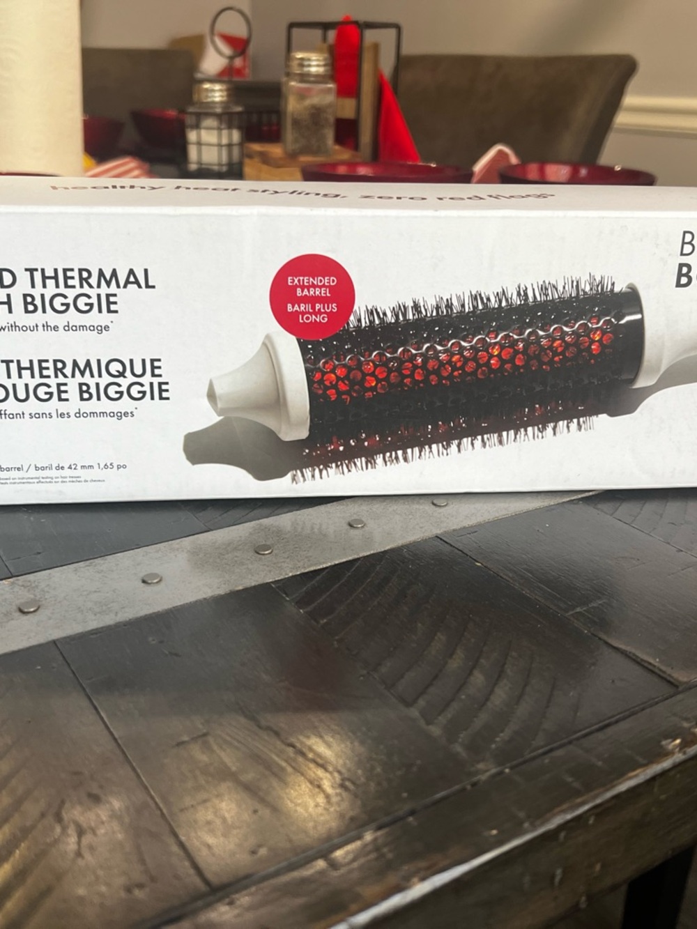 Infrared Long Barrel Thermal Bounce Brush - White with Red Barrel - Picture 2 of 3